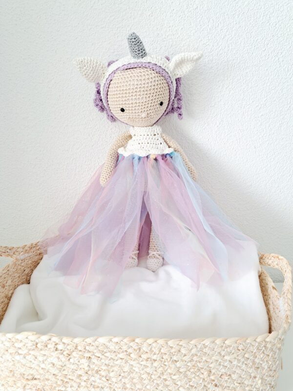 Puppe "Einhornmädchen" lila – Bild 2