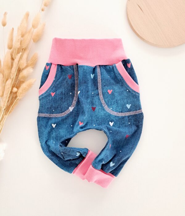 Hose "Herzchen pink" Gr.68