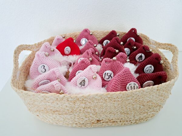 Adventskalender "Mützchen" rosa – Bild 2