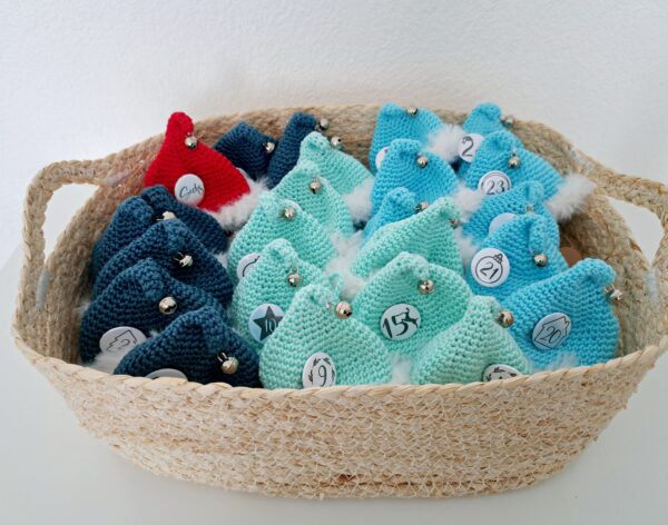 Adventskalender "Mützchen" blau – Bild 2