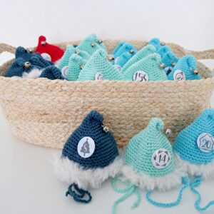Adventskalender "Mützchen" blau